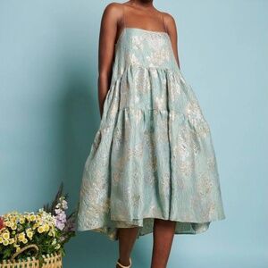 Sister Jane Dream Grape Floral-Brocade Cami Dress
